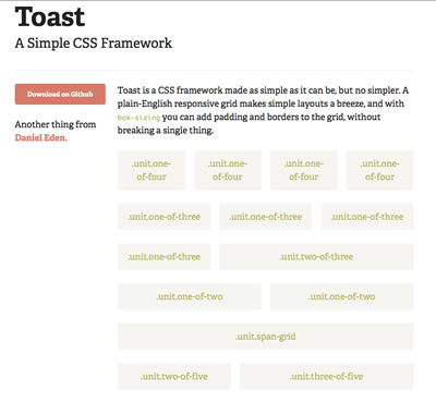 Toast - Simple CSS Grid