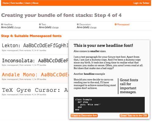 Awesome Font Stacks