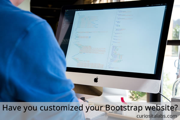 Have you customized your bootstrap website?