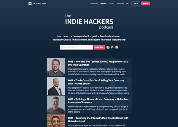 Indie Hackers Podcast