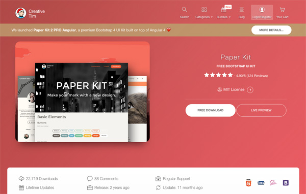 Bootstrap Paper Kit