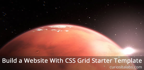 Build website with CSS Grid Starter Template