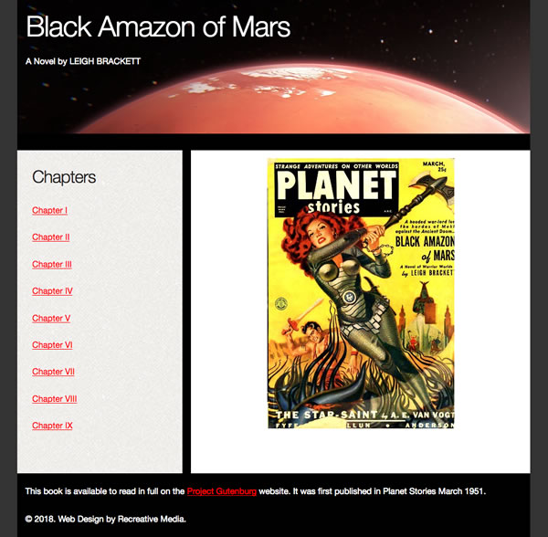 CSS Grid Template with Black Amazon of Mars