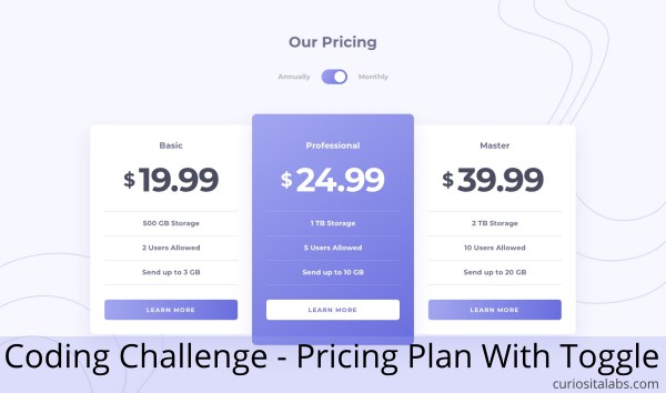 Pricing Plan Coding Challenge