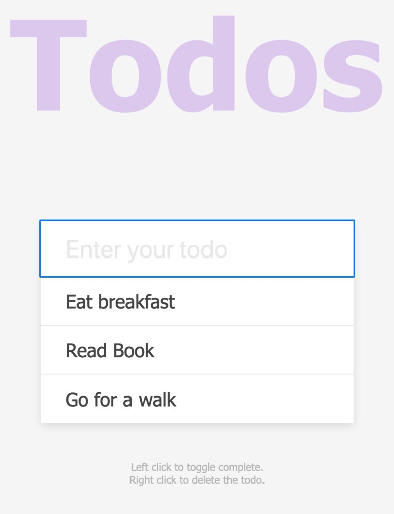 Todo App with Starter Content